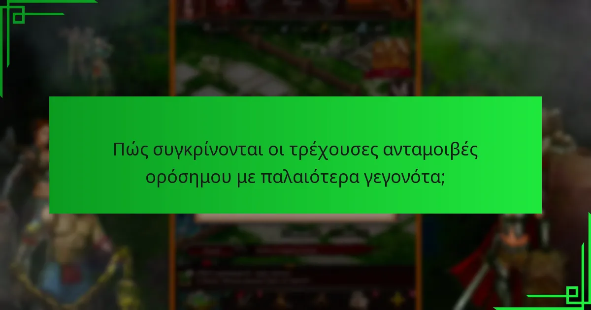 Πώς συγκρίνονται οι τρέχουσες ανταμοιβές ορόσημου με παλαιότερα γεγονότα;